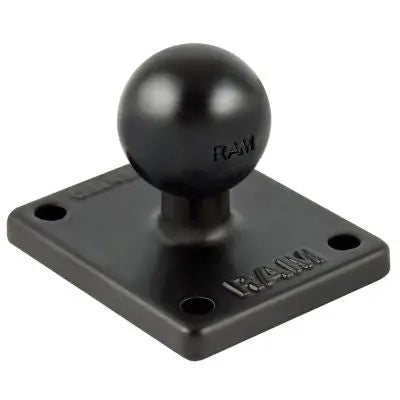 RAM MOUNTS BASISPLATTE RECHTECKIG B-KUGEL (1 ZOLL) AMPS-LOCHRASTER WOLFWAX