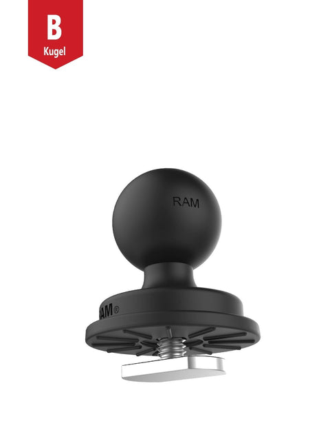 RAM Mounts Track Ball mit T-Slot für Tough-Track Schienen - B-Kugel (1 Zoll) WOLFWAX