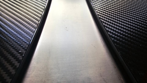 Dekorfolie Carbon für Glasabdeckung der Küche bei Hymer ML-T Exsis Modern Comfort WOLFWAX
