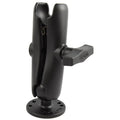 RAM Mounts Aufbau-Set - runde Basisplatte (AMPS), mittlerer Verbindungsarm, C-Kugel (1,5 Zoll) WOLFWAX