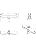 RAM Mounts Verbindungsarm mittel (ca. 154 mm) - B-Kugeln (1 Zoll) WOLFWAX
