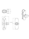 RAM Mounts Verbindungsarm mittel (ca. 94 mm) - B-Kugeln (1 Zoll) WOLFWAX