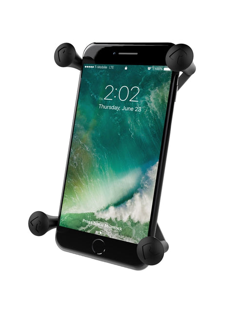 RAM Mounts X-Grip Halteklammer für Smartphones groß bis 114,3 mm Breite - B-Kugel (1 Zoll) WOLFWAX