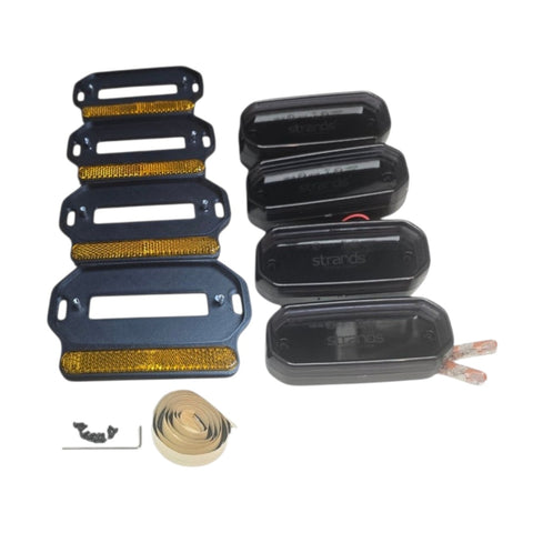Adapter 4er SET mit Reflektor STRANDS FOR9T SCALE - WOLFWAX - [tags]