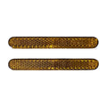 2X Selbstklebende Rückstrahler in gelb 100 X 13 X 7 mm - WOLFWAX - [tags]